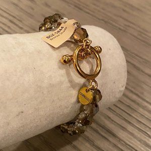 New Authentic Chan Luu Swarovski Crystal Toggle Stretch Bracelet